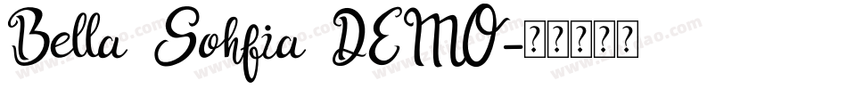 Bella_Sohfia_DEMO字体转换