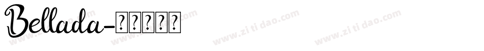 Bellada字体转换