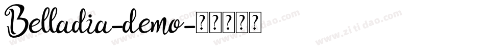 Belladia-demo字体转换