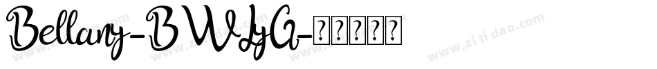 Bellany-BWLyG字体转换