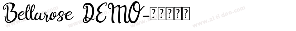 Bellarose_DEMO字体转换