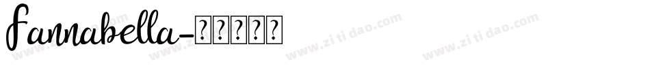 Fannabella字体转换