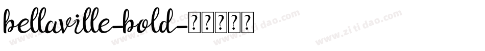 bellaville-bold字体转换