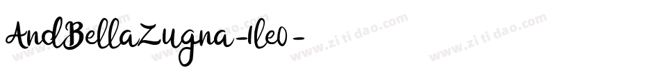 AndBellaZugna-1le0字体转换