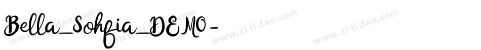 Bella_Sohfia_DEMO字体转换