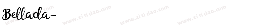 Bellada字体转换