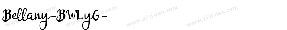 Bellany-BWLyG字体转换