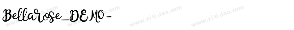 Bellarose_DEMO字体转换