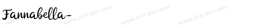 Fannabella字体转换