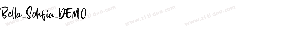 Bella_Sohfia_DEMO字体转换