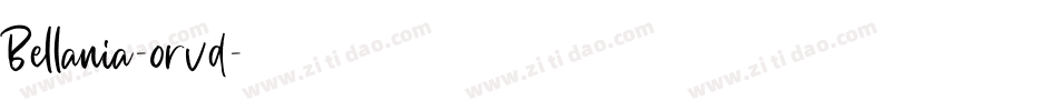 Bellania-orvd字体转换