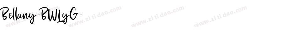 Bellany-BWLyG字体转换