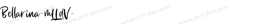 Bellarina-mLLdV字体转换
