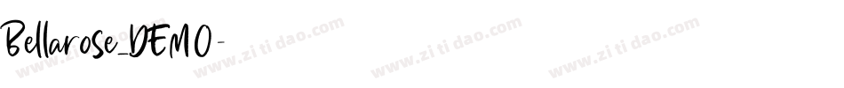 Bellarose_DEMO字体转换
