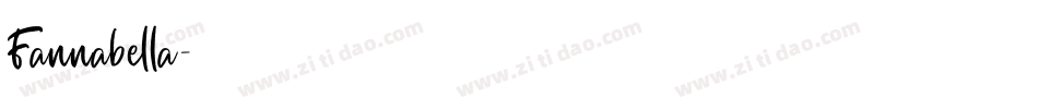 Fannabella字体转换