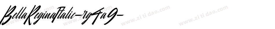 BellaReginaItalic-rg4a9字体转换