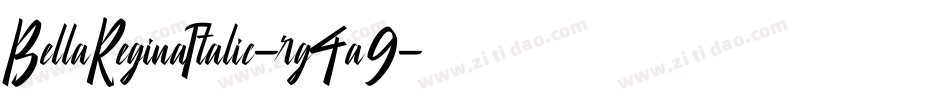 BellaReginaItalic-rg4a9字体转换