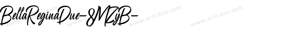 BellaReginaDue-8MZyB字体转换