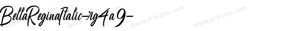 BellaReginaItalic-rg4a9字体转换
