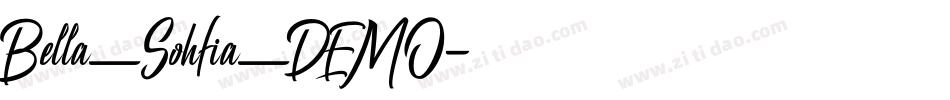 Bella_Sohfia_DEMO字体转换