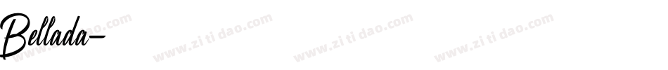 Bellada字体转换
