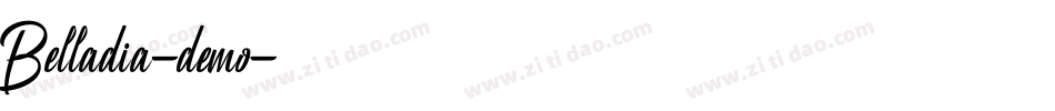 Belladia-demo字体转换