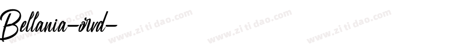 Bellania-orvd字体转换