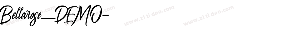 Bellarose_DEMO字体转换
