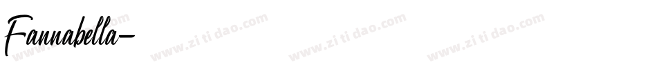 Fannabella字体转换