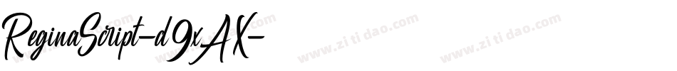 ReginaScript-d9xAX字体转换