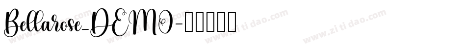 Bellarose_DEMO字体转换