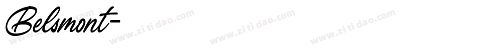 Belsmont字体转换