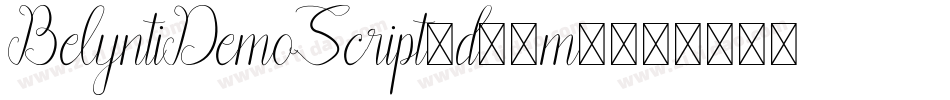 BelyntiDemoScript-d99m7字体转换
