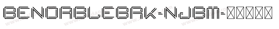 BendableBrk-njBM字体转换