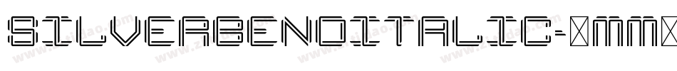 SilverBendItalic-8MM3B字体转换