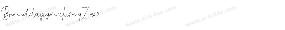 Benedelasignature-qZox2字体转换