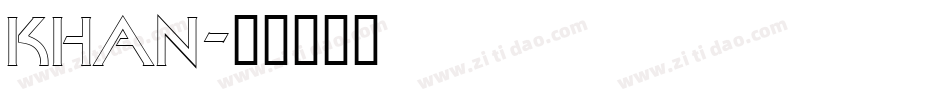 KHAN字体转换
