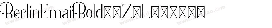 BerlinEmailBold-3Z3L字体转换