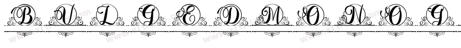 BulgedMonogram字体转换