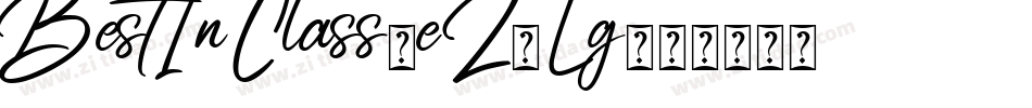 BestInClass-eZ9Lg字体转换