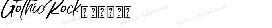 GothicRock字体转换