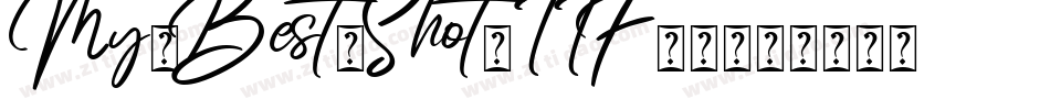 My-Best-Shot-TTF-2字体转换