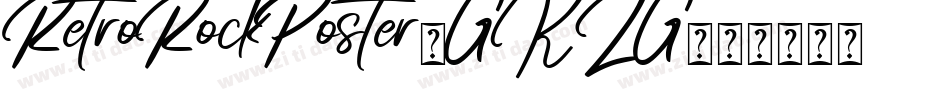 RetroRockPoster-GKZG字体转换