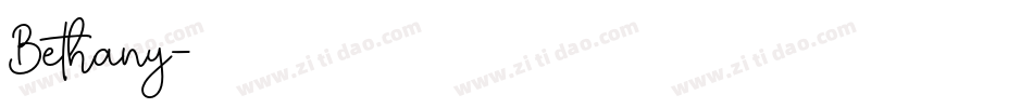 Bethany字体转换