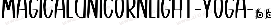 MagicalUnicornLight-YOga字体转换