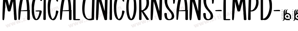 MagicalUnicornSans-LmPD字体转换