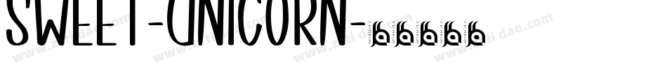 Sweet-Unicorn字体转换