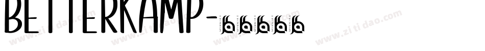 BetterKamp字体转换