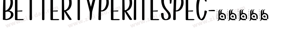 BetterTypeRiteSpec字体转换