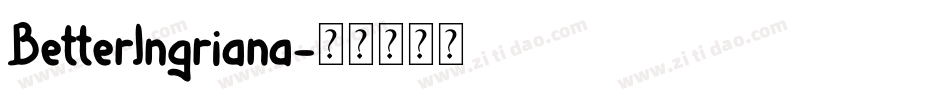 BetterIngriana字体转换
